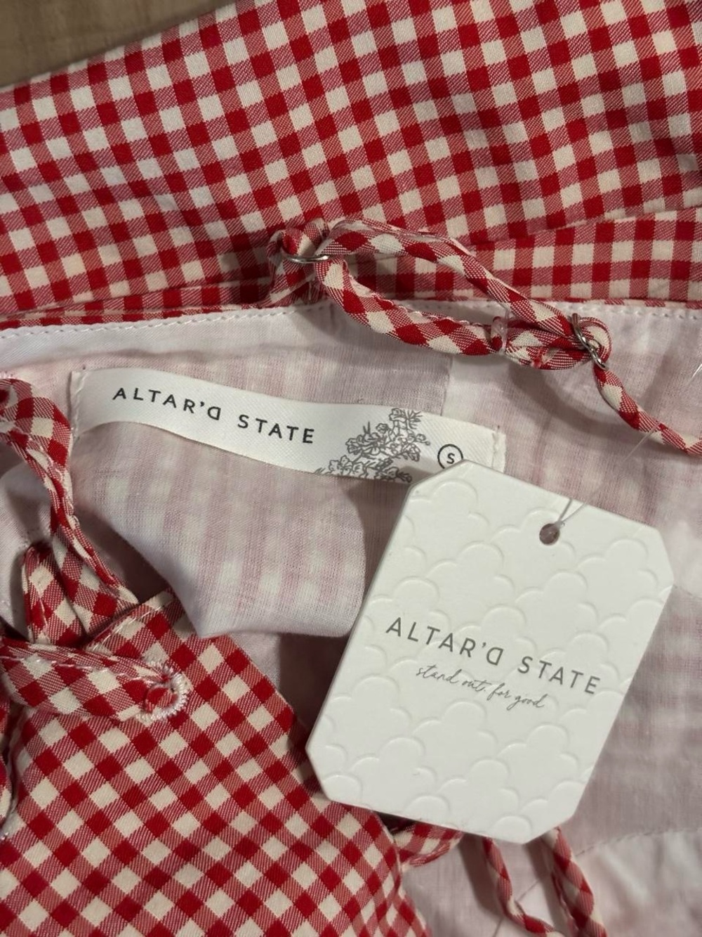 Altar'd State Gingham Corset - Picture 4 of 4